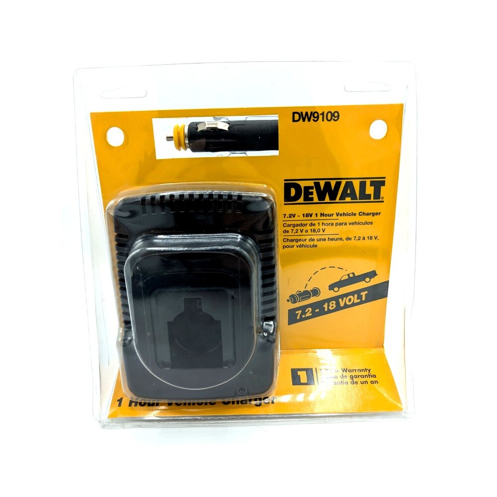 New DEWALT 18 Volt 1 Hour Battery Charger for vehicle car truck DW9109 - NIB NOS
